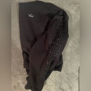 Adidas Cropped black hoodie